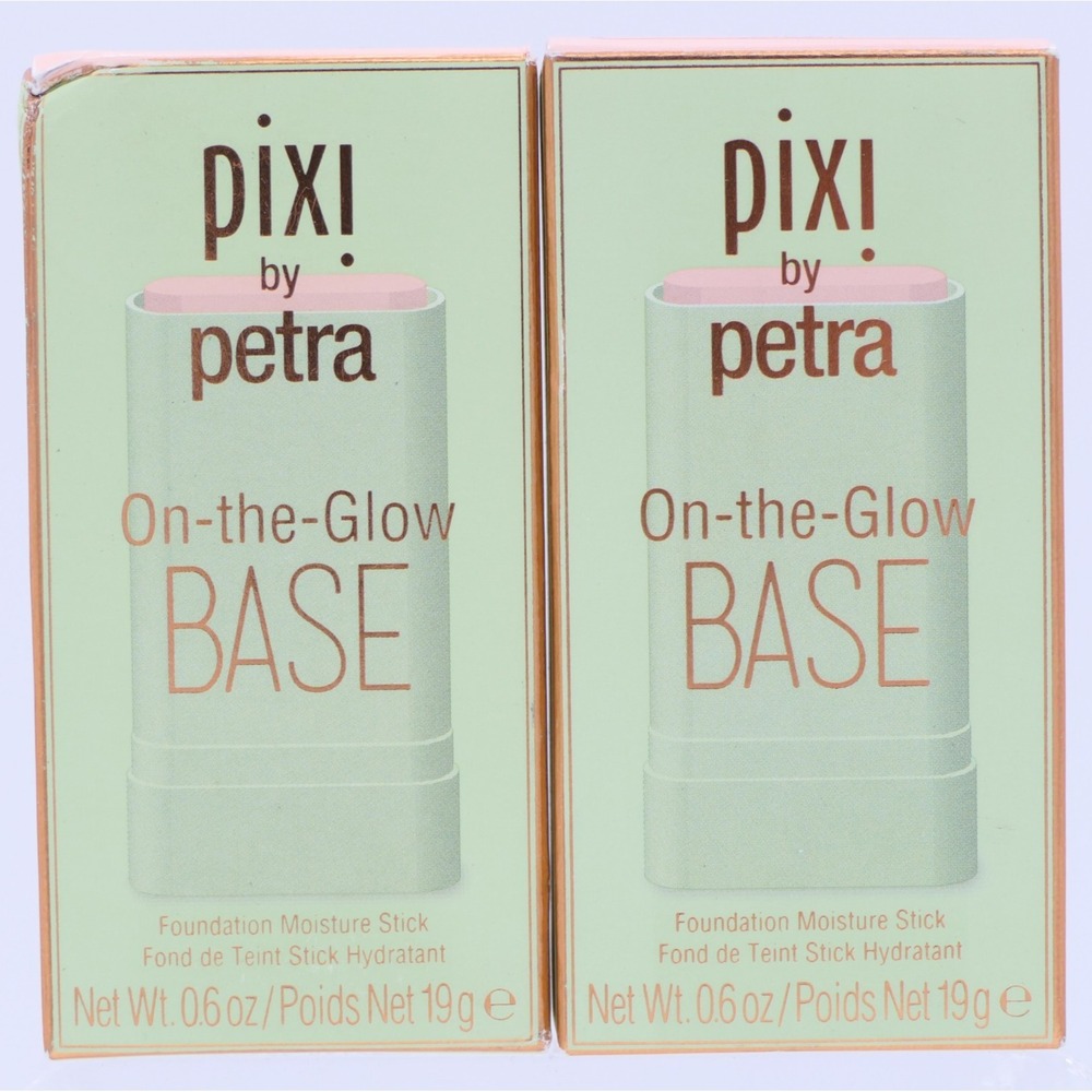 Pixi by Petra On-The-Glow‎ Base Cream Foundation Moisture Stick 2 Pack 0.6 oz Ea